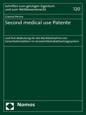 cover image of Second medical use Patente
